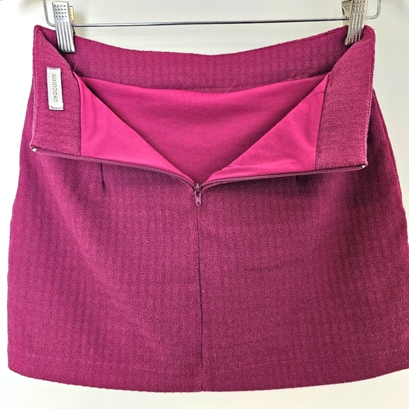 Chocoleite Mini Skirt - Size 38 (Brazilian) - S (US) Dark Pink/Purple - - Picture 6 of 7